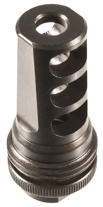 SilencerCo AC857 ASR 3-Port Muzzle Brake 338 Cal 5/8x24 Black Steel