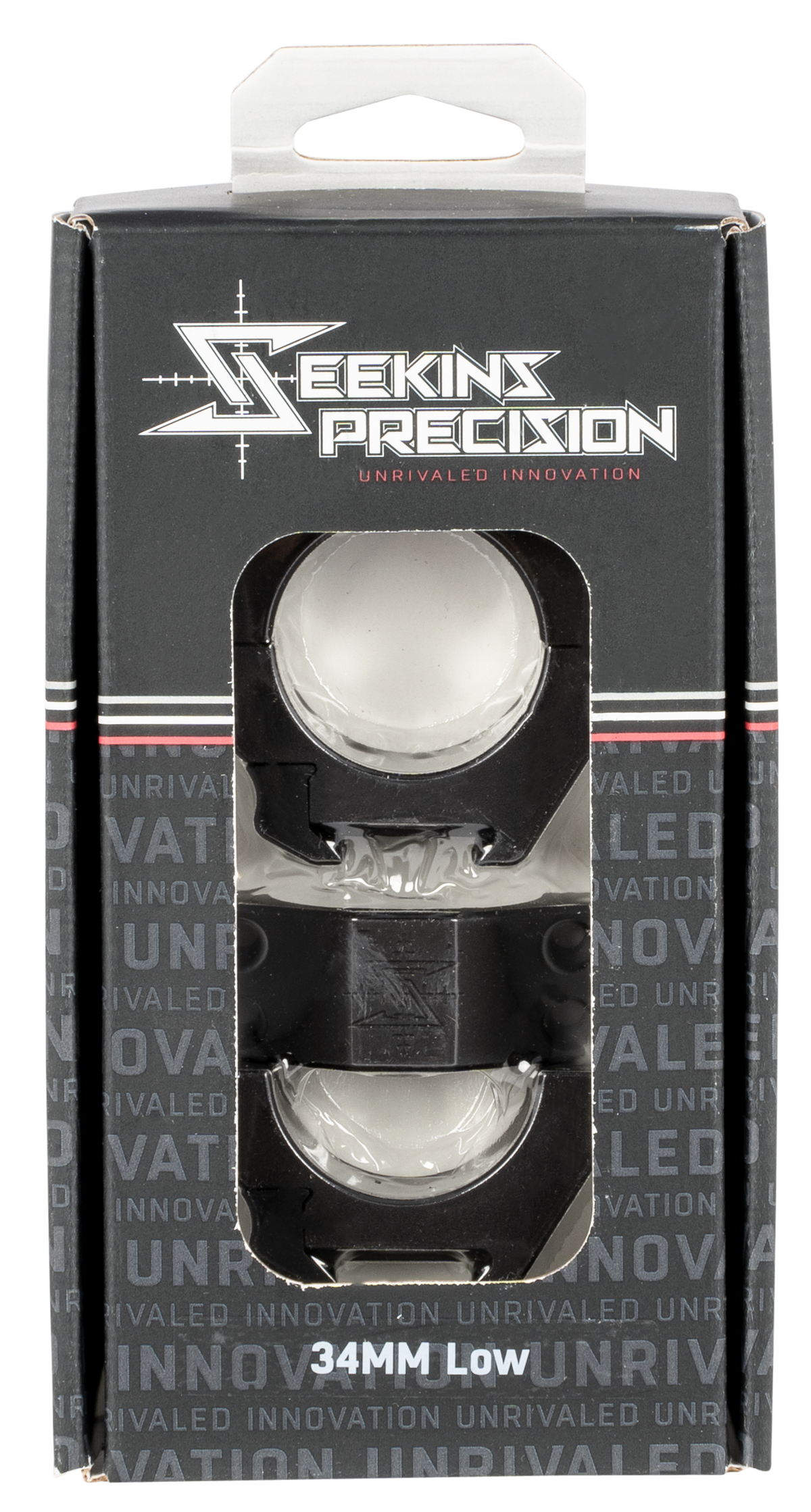 Seekins Precision Scope Rings 34mm Low Matte Black Picatinny