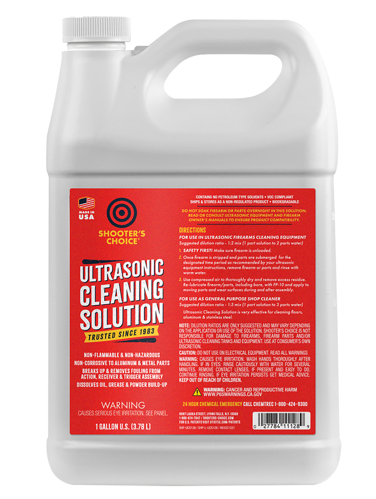 Shooters Choice SHFUCS128 Ultrasonic Cleaning Solution 1 Gallon