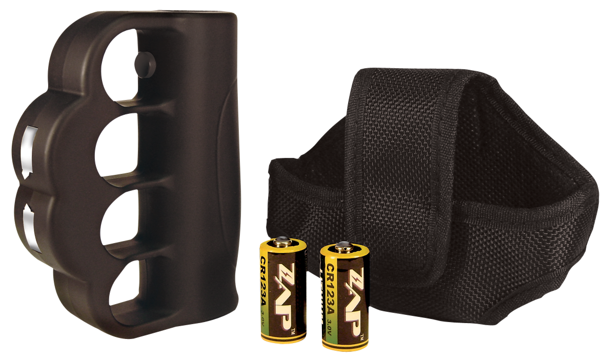 Zap Blast Knuckles 950,000V Polymer Stun Gun / Brass Knuckles - Black