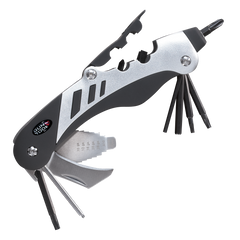 Real Avid Gun Tool 18-in-1 Multi-Tool - 420 Stainless Frame - Black/White Rubber Grip