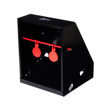 EZ-Aim 15429 Air Gun Pellet Shooting Target & Trap Red Steel Circle