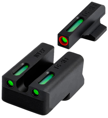 TruGlo TFX Pro 1911 270/450 Night Sight Set Green Tritium Fiber Optic - Black Nitride