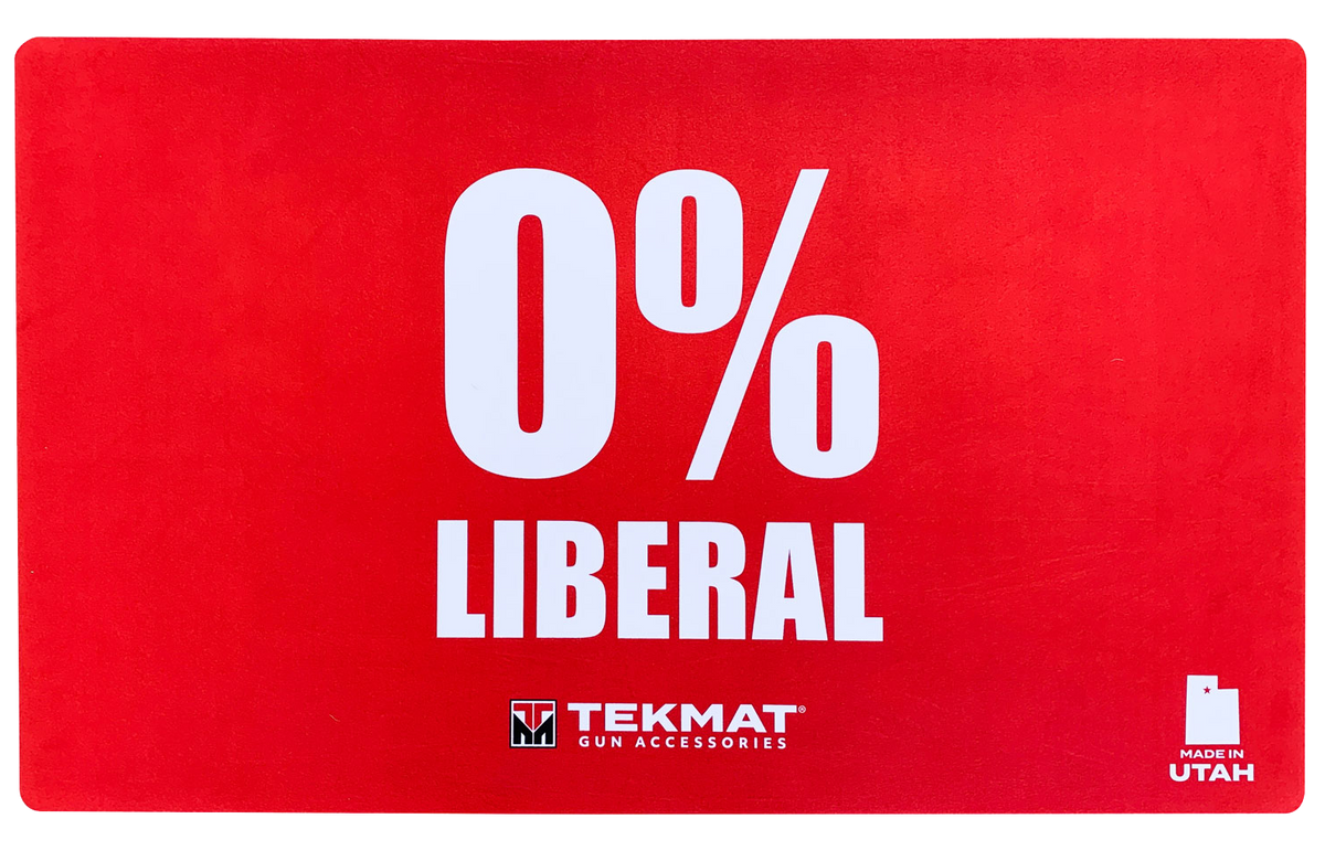TekMat Zero Percent Liberal Door Mat Red Rubber 25" x 42"