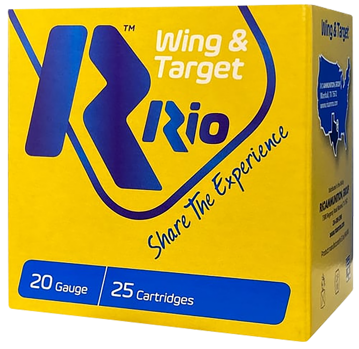 Rio Ammunition Wing & Target 20 Gauge 2.75" 7/8 oz #8 Shot - Box or Case