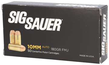 Sig Sauer Elite Ball 10mm Auto 180gr FMJ 50 Bx / 20 Cs - Box or Case