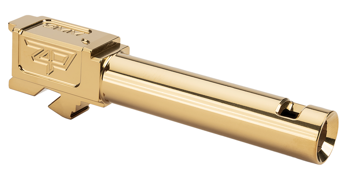 Zaffiri Precision ZP.19G5BCPG 9mm Luger 3.89" Ported Barrel Gold TiN - Fits Glock 19 Gen 5