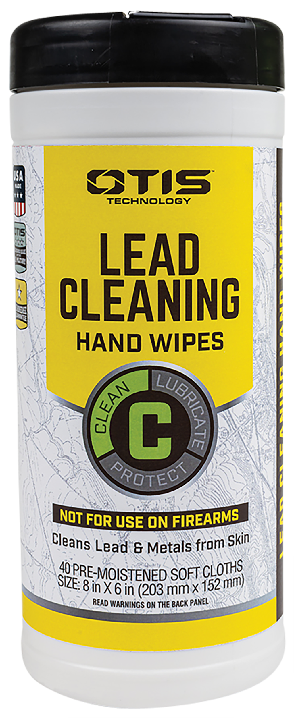 Otis FG40CLRW Lead Cleaning Hand Wipes 40-Count Canister