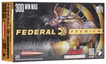 Federal Premium 300 Win Mag 180gr Swift Scirocco II 20rd - Box or Case