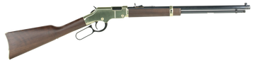 Henry H004 Golden Boy 22 S/L/LR 16 LR/21 Short 20" Octagon Lever-Action Rifle - Brasslite, American Walnut