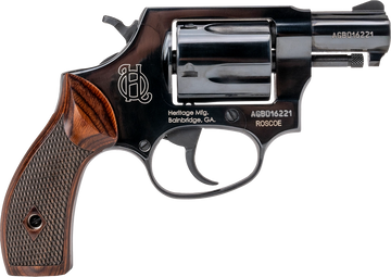 Heritage Mfg Roscoe 38 Special +P 2" 5-Rd DA/SA Revolver - Black/Wood