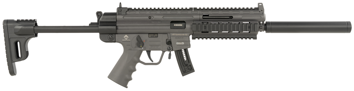 ATI GSG-16 22LR 16.25" 10+1 Semi-Auto Rifle - Smoke Gray