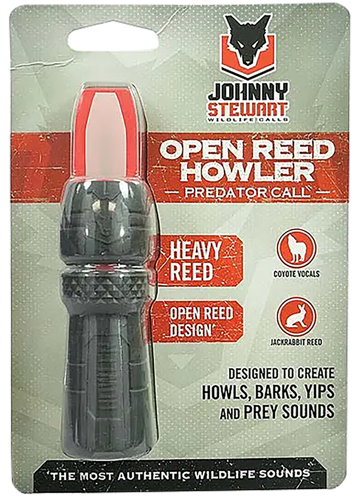 Hunters Specialties Open Reed Howler Predator Call Black/Red