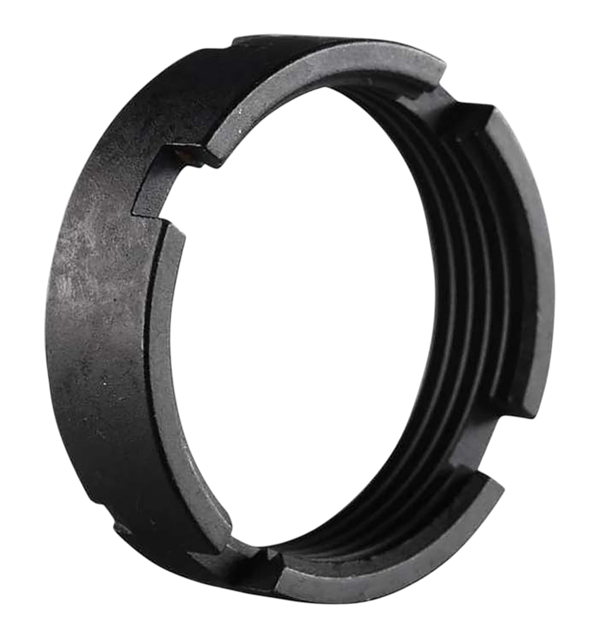Luth-AR CS-02 Carbine Lock Ring/Castle Nut Black Steel - AR-15