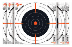 EZ-Aim 15334100 Bullseye Paper Hanging Target 12" x 12" Black/White - 100 Pack