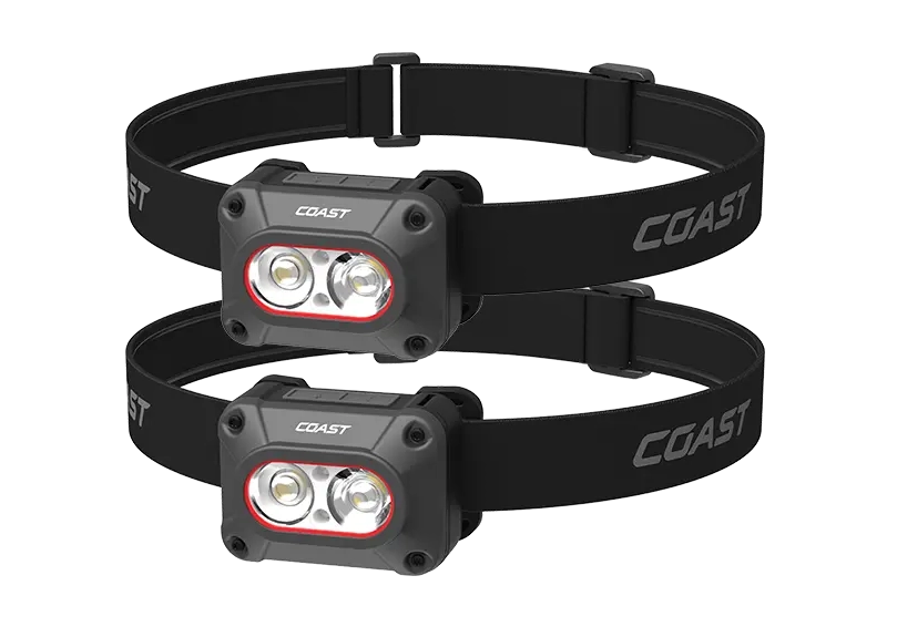 COAST FLX10R 1000 Lumen Rechargeable LED Headlamp - 2 Pack