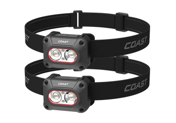 COAST FLX10R 1000 Lumen Rechargeable LED Headlamp - 2 Pack