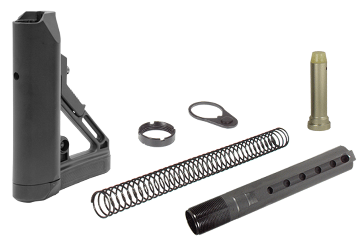 UTG Pro RBUS1BM Mil-Spec OPS Ready S1 Stock Kit AR-15/M16 Black Polymer w/Aluminum Tube