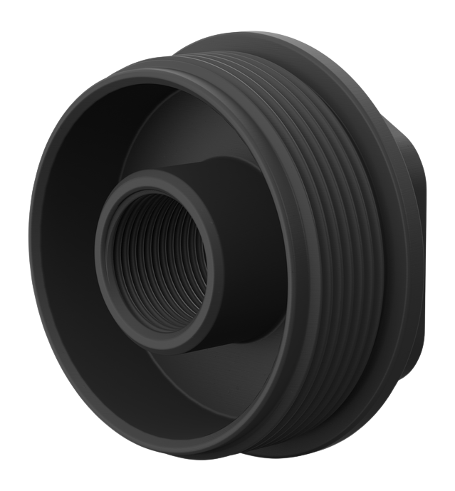 Breek Arms BRK4601TI Universal Hub Direct Thread Adapter 5/8x24 Titanium - Black