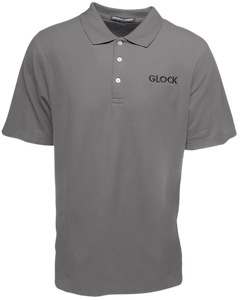Glock Classic Polo Gray Cotton Short Sleeve Small