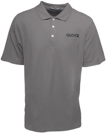Glock Classic Polo Gray Cotton Short Sleeve Small