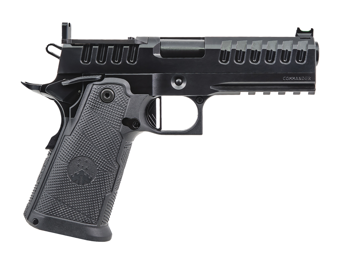 Watchtower Firearms Apache Commander 9mm Luger 4.25" 15+1 Semi-Auto Pistol - Black PVD