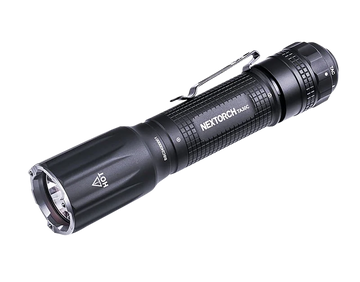 Nextorch TA30C Tactical Flashlight Black 1600 Lumens - One-Step Strobe IPX8