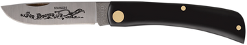 Case Sod Buster Jr 2.80" Skinner Plain Folding Knife - Black Synthetic Handle