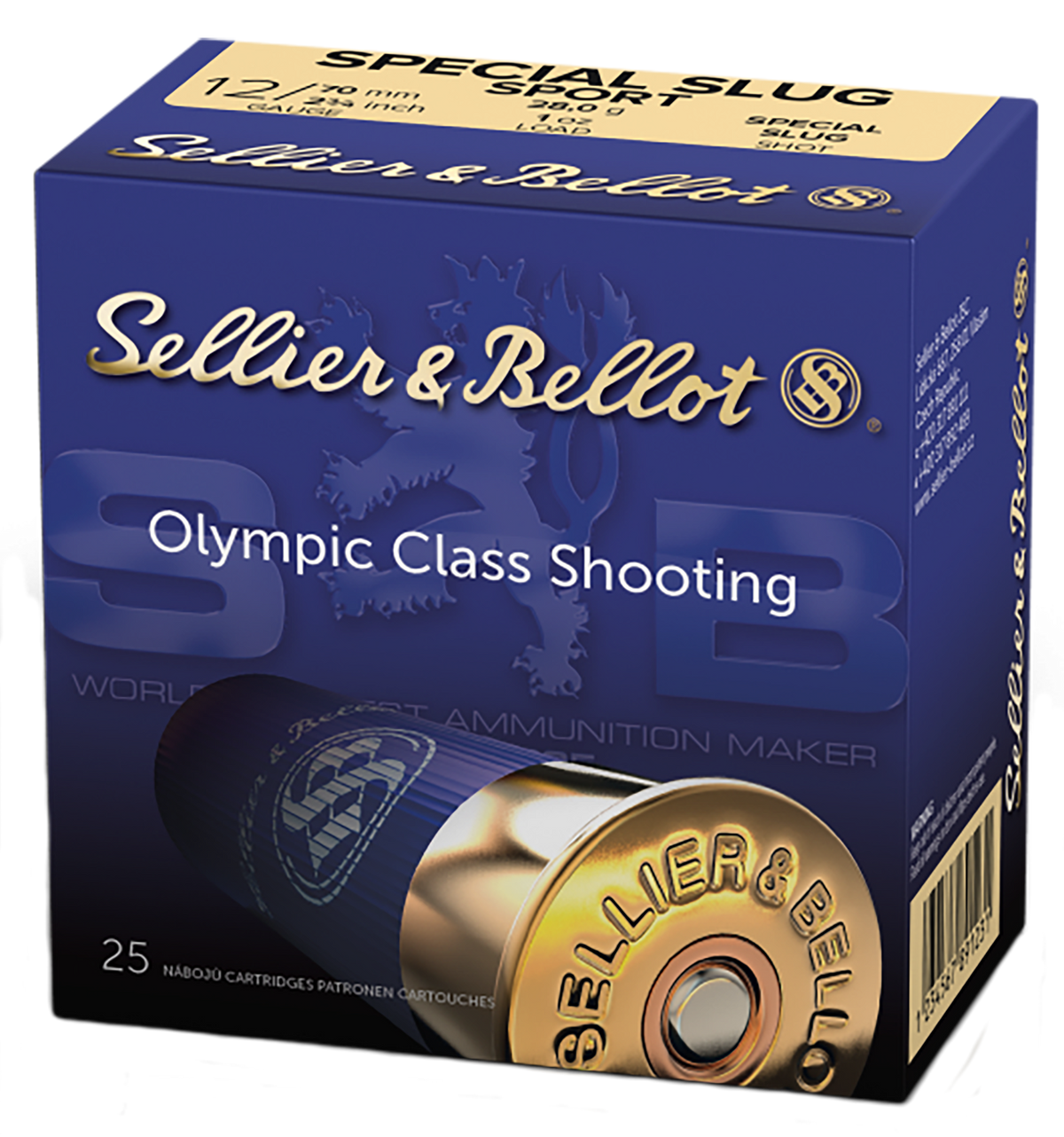 Sellier & Bellot SB12SLUG 12 Gauge 2.75" 1 oz Rifled Slug - Box or Case