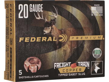Federal Premium Freight Train 20 Gauge 3" 275gr Copper Sabot Slug - Box or Case