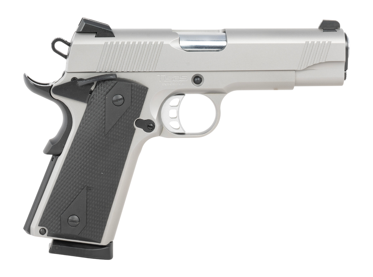 Tisas Arms 1911 Carry 45 ACP 4.25" 8+1 SAO Pistol - Stainless Steel