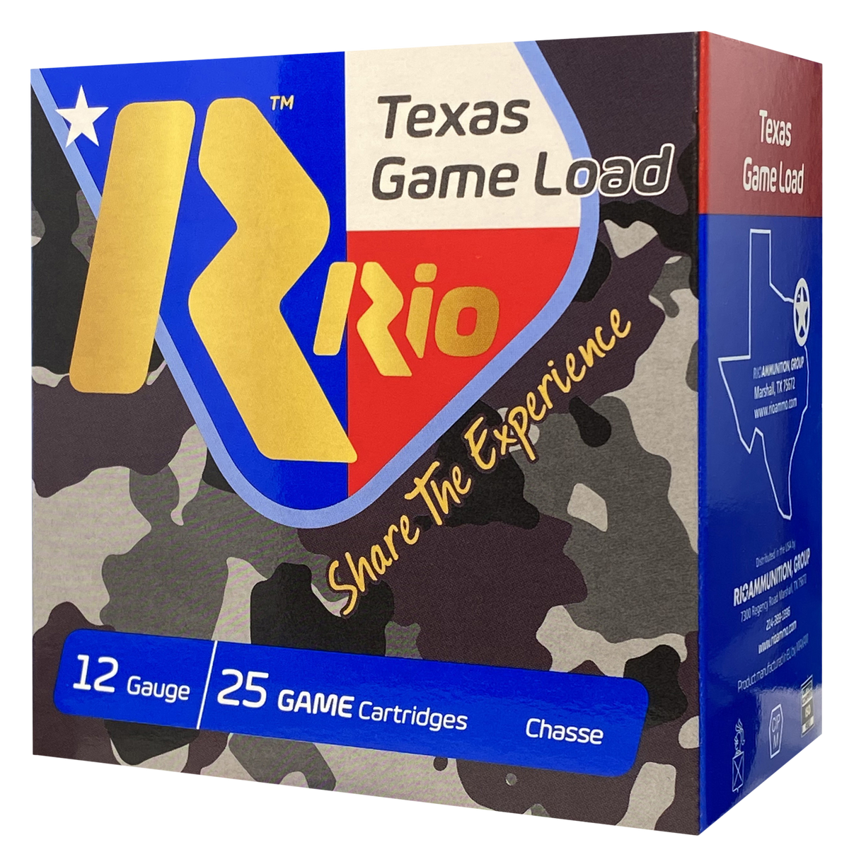 Rio Ammunition Texas Game Load High Velocity 12 Gauge 2.75" 1-1/4 oz #8 Shot - Box or Case