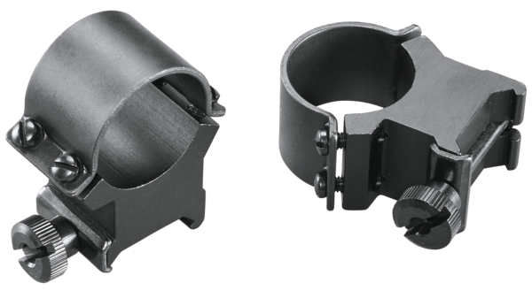 Weaver Mounts Sure Grip Detachable Scope Rings 1" Extra High Matte Black Aluminum - Quick Detach