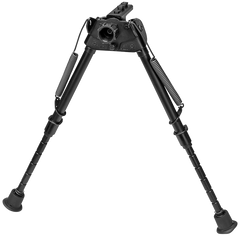 Harris S-LMM-LOK Swivel Bipod M-LOK 9-13" Rubber Feet - Black Steel/Aluminum