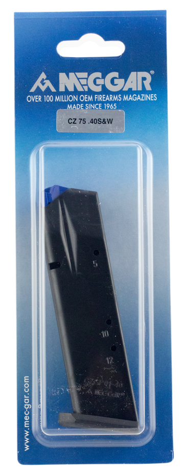 Mec-Gar CZ 75B / SP-01 / Shadow 2 .40 S&W 12rd Blued Anti-Friction Magazine