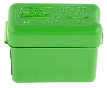 MTM Case-Gard RS2010 Ammo Box Belt Style Multi-Caliber 20rd Green Polypropylene
