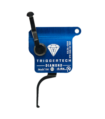 TriggerTech Diamond Remington 700 Single-Stage Flat Straight Trigger - Right Hand - Black