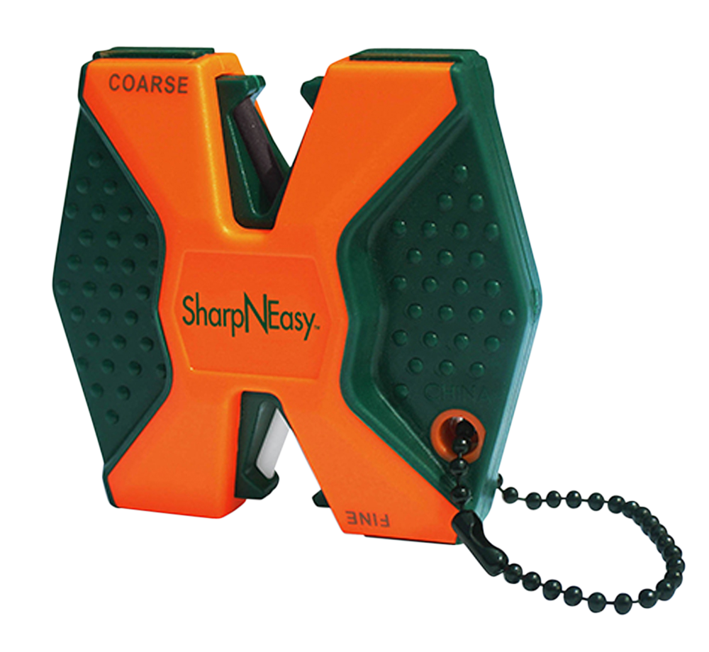Accusharp 336C SharpNEasy 2-Step Fine/Coarse Ceramic Sharpener Plastic Handle Black/Orange