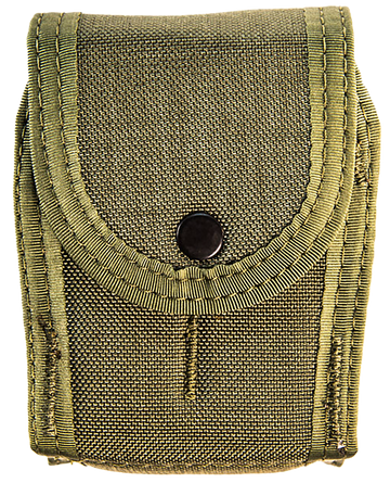 High Speed Gear TACO Double Handcuff Pouch OD Green Nylon Belt Clip/MOLLE