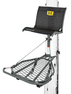 Hawk Helium Kickback LVL Hang-On Tree Stand 26" W x 31.5" D Black Aluminum