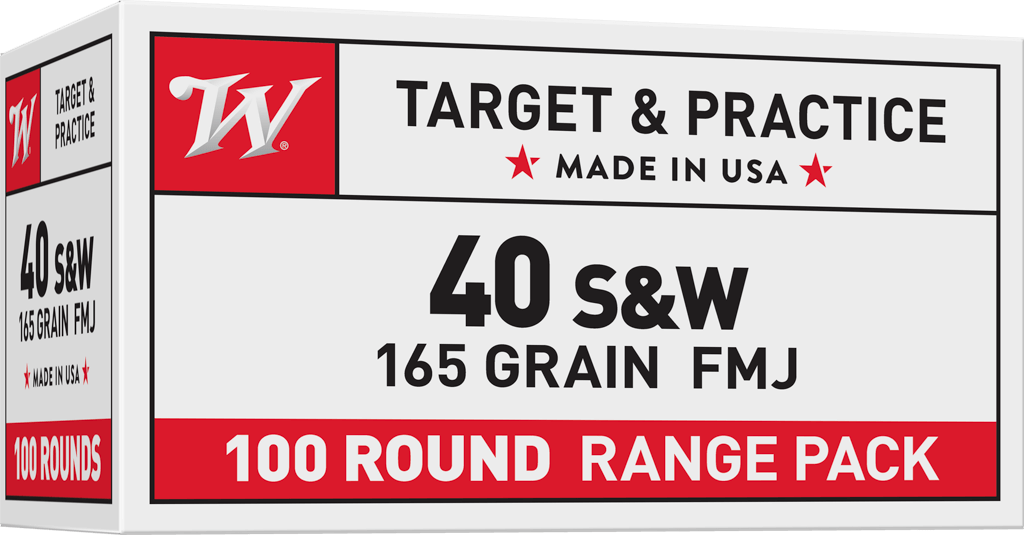 Winchester Ammo USA Value Pack 40 S&W 165gr Full Metal Jacket - Box or Case