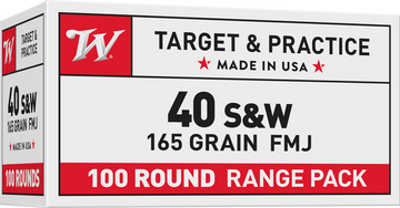 Winchester Ammo USA Value Pack 40 S&W 165gr Full Metal Jacket - Box or Case