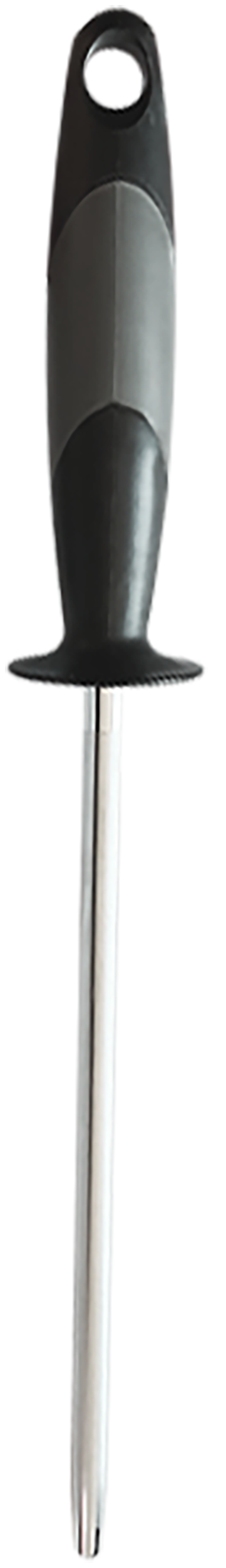 Accusharp 034C Sharpening Steel 9" Diamond Steel Black Overmolded Rubber Handle