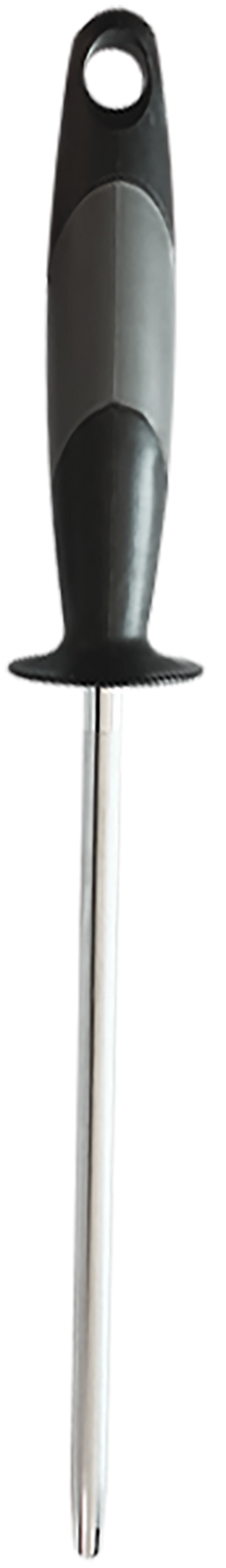Accusharp 034C Sharpening Steel 9" Diamond Steel Black Overmolded Rubber Handle