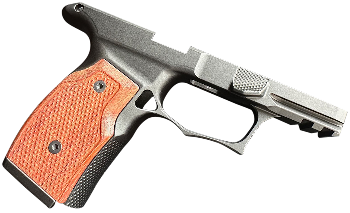 Sharps Bros SBGM01-G2 Grip Module Black w/ Cherry 7075-T6 Aluminum - Fits P365X/P365XL