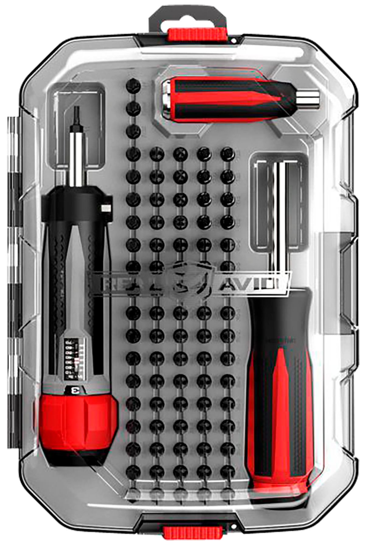 Real Avid Smart-Torq & Driver Master Set Black Oxide Universal Firearm 83-Piece Tool Kit