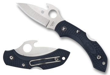 Spyderco Dragonfly 2 Emerson Opener 2.28" VG-10 Drop Point Plain Edge Gray FRN Folding Knife