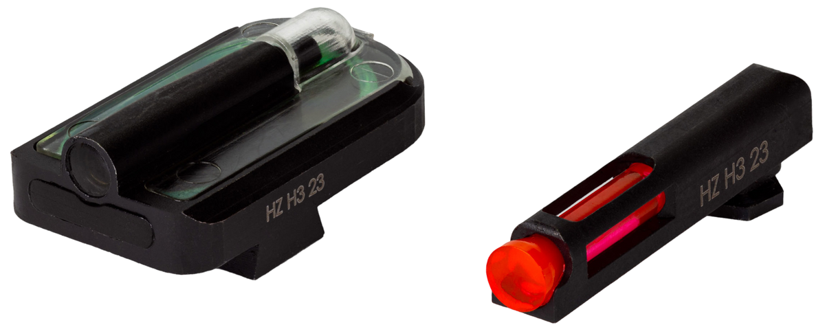 HiViz GLFD21 FastDot H3 Sight Set for Glock Red Fiber Optic Front / Green Tritium Rear