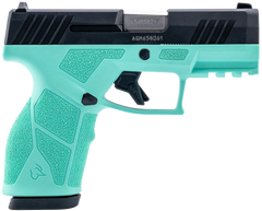 Taurus GX2 9mm Luger 3.37" 10+1 Striker Fire Semi-Auto Pistol - Cyan Polymer Frame / Black Serrated Slide