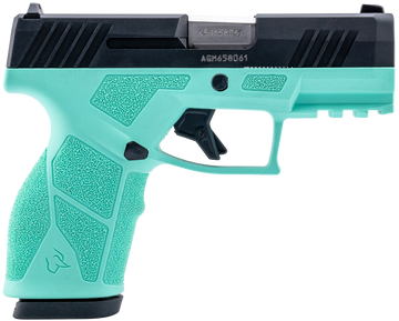 Taurus GX2 9mm Luger 3.37" 10+1 Striker Fire Semi-Auto Pistol - Cyan Polymer Frame / Black Serrated Slide